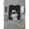 thumbnail image 3 of Astronaut In Space T-Shirt Men -Smartprints Designs, Male Medium, 3 of 4