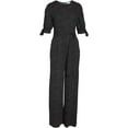 thumbnail image 3 of CeCe Womens Cosmic Dot Jumpsuit, Black, 8, 3 of 3