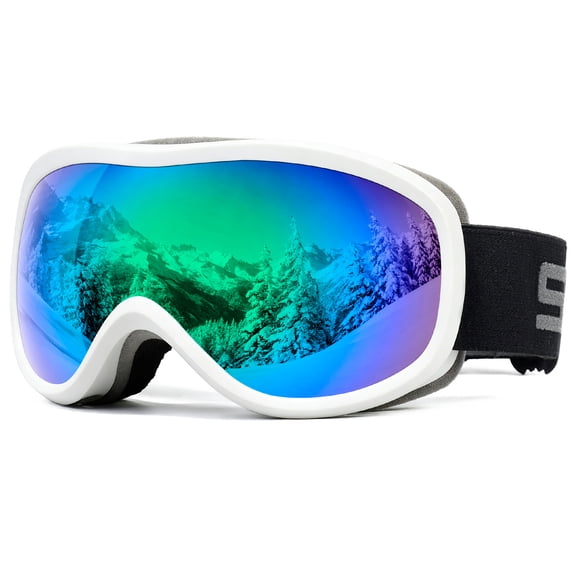 OTG Ski Goggles,Snowboard Goggles for Men,Women & Youth Anti Fog UV Protection Wide Vision Helmet Compatibility, Over Glasses Ski Goggles for Skiing, Snowboarding, Snowmobile, Hiking