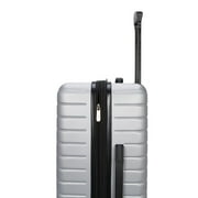 Protege Vacationer 20-inch Carry-on Expandable Hardside Luggage With 360-Spinner Wheels and Divider Pockets, Silver
