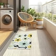thumbnail image 4 of Yayeee Doormat for Indoor Entrance 32" x 20" Non Slippery Floor Rug, White Flower, 4 of 8