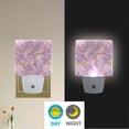 thumbnail image 2 of Yayeee LED Plug in Night Light for The Home with Auto Dusk to Dawn Light Sensors, 2 Pack, Pastel Pink Marble Pattern, 2 of 6
