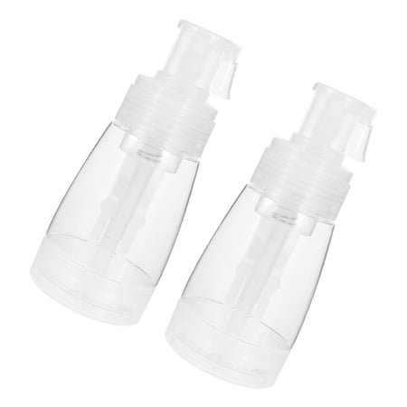 SKISUNO Set of 2 Reusable Transparent Powder Spray Bottles Compact and Portable Powder Dispensers for Travel and Daily Use