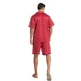 thumbnail image 6 of kakina CMSX Men'S Satin Silk Pajamas Sets Loose Solid Color Short Sleeve Sleepwear Button-Down Sets Two-Pieces Loungewear with Pockets, 6 of 6