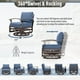 thumbnail image 5 of Juego de muebles de patio Kurapika Outdoor de aluminio, 3 piezas, 5 of 9