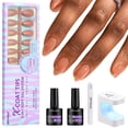 thumbnail image 1 of Nail Tips BtartBox Short Almond con kit de uñas de gel para mujer, 1 of 6