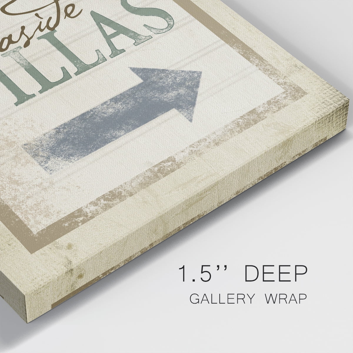 Wexford Home Beach Sign VIII-Premium Gallery Wrapped Canvas, 40" x 40" - Ready to Hang