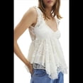 thumbnail image 2 of Camisola Sexy de Verano para Mujer, Top de Encaje con Volantes en , Tops Tipo Babydoll, Tops Cortos Y2K para Salir, Ropa de Calle para Fiestas S, 2 of 6