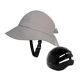 thumbnail image 1 of Sombrero de pescador para hombre y mujer, gorra de pesca, visera para el sol, correa ajustable para la barbilla, sombrero para el sol Gris con concha, 1 of 9
