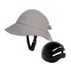 thumbnail image 1 of Sombrero de pescador para hombre y mujer, sombrero boonie, sombrero de protección solar de moda con agujero para cola de caballo Gris con concha, 1 of 9