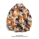 thumbnail image 4 of Camisa de manga larga con flores estilo vintage de Hong Kong para hombres y mujeres, informal, con protección solar, versátil, para parejas, 4 of 5
