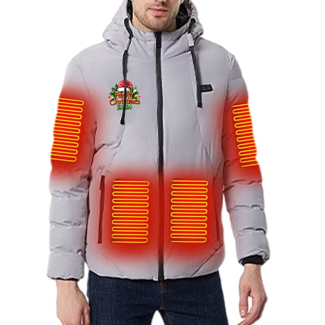 Xihbxyly Chaqueta Térmica, Abrigo Informal de Manga Larga para Hombre, Cómoda Camiseta de Cuello Redondo, Camisa Versátil para Fiestas En La Playa, Ropa Informal de Uso Diario, Estilo Moderno para Ho