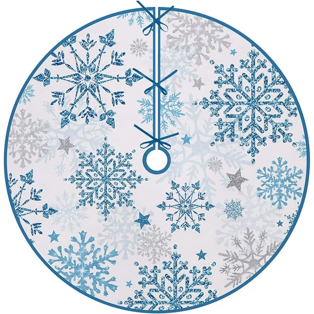 Falda de árbol de Navidad, 48 pulgadas, granja, invierno, camión rojo nevado, cerdo, vaca, Artificial, árbol de Navidad, negro, blanco, Búfalo, a cuadros
