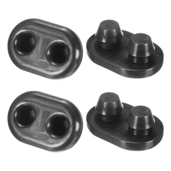 Uxcell 4-Pack Cooler Feet Replacement, Anti-Slip Rubber Feet for RTIC and for Igloo and Most Coolers, Black