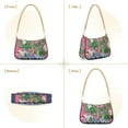 thumbnail image 7 of FORMRS Womens Shoulder Bag with Chain Strap Clutch Purse Cute Tote Handbag, White Vibrant Flowers, 7 of 7