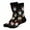 Black_B, variant on Hall-oween Novelty Crew Socks for Women-Yellow Pumpkin Ghost Witch Cat Fall Party Socks,Size Free Size