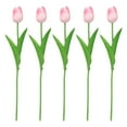thumbnail image 5 of Opvise Artificial Tulip Flowers Realistic Soft Touch PU Material 13.39" Spring Home Decor Centerpiece for Weddings, Parties & Indoor Decoration Blue & White, 5 of 8