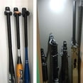 thumbnail image 5 of Black Wall Mount Vertical Baseball Bat Holder, Durable and Rotatable, 5 of 5