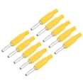 thumbnail image 1 of 10 piezas J.10023 4 mm conector banana profesional de latón 4 mm conector banana macho para accesorios de seguridad amarillo, 1 of 14
