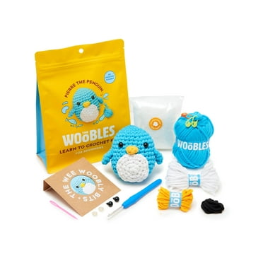 The Woobles Beginner Crochet Amigurumi Kits - Penguin