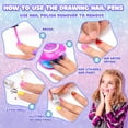 thumbnail image 5 of 7-8-9-10-11-12-Year-Old Girls Gifts: Kids Nail Polish Set for Girls Toys Ages 8-12 Birthday Presents Gift Nails Salon Craft Kits for Girls Ages 7-12 Makeup Kit for Girls 10-12 Nail Art Studio, 5 of 7