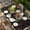 DarkBrown, variant on Spring Botanical Table Cloths for 5 Foot Rectangle Tables, Garden Birds Floral Leaves Gray Woodn Patio Waterproof Elastic Fitted Tablecloths, Washable Rectangular Table Cover for Camping