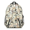 thumbnail image 3 of Paw Prints and Bones Backpack for School,Cute School Bag,Schoolbag with Adjustable Shoulder Straps & Padded Back,16.9 Inch, 3 of 5