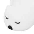 thumbnail image 3 of LED Colorful Night Light Cute Lying Bear Shaped Soft Silicone USB Rechargeable Bedside Night Lamp, 3 of 5