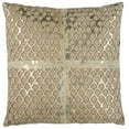 thumbnail image 4 of HIDES Metallic Fin Cowhide Pillow, Beige/Gold, PLS221A-1818, 4 of 4