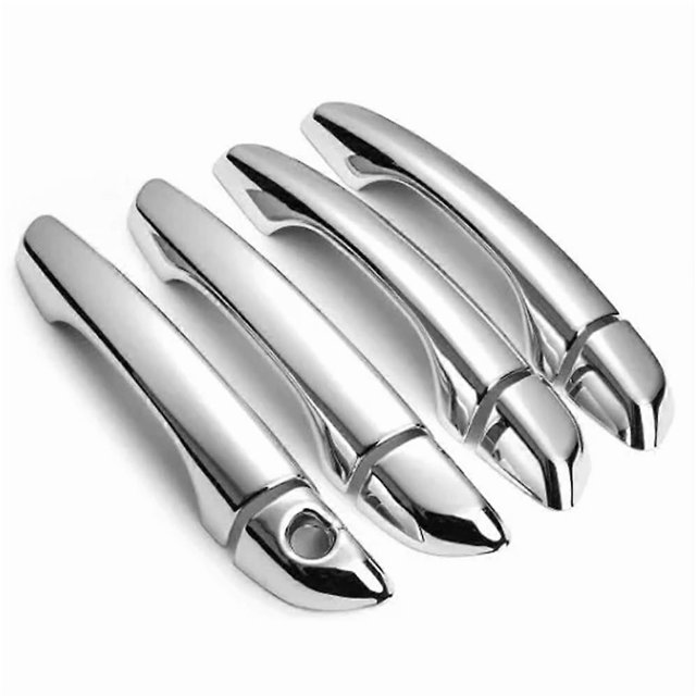 Door Handle Cover Trim 2017-2021 Silver Exterior Accessories Compatible with Opel Crossland X Side Door Handles
