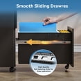 thumbnail image 4 of GALAXHERO Small 3-Drawer Mobile Metal File Cabinet (Assembled Except Casters), Under Desk Storage Cabinet with Lock and Key, Fits Letter/Legal/A4 Sizes, Black, 4 of 9