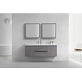 thumbnail image 4 of Alma 60 Inch Cement Gray Single SinkWall Mount Vanity With A integrated Sink, 4 of 11