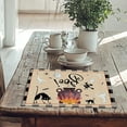 thumbnail image 3 of DFC Halloween Themed Linen Placemat For Dining Table Kitchen And Living Room Decorative Holiday Dinner Mat Heat, 3 of 5
