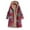 #0014-Red, variant on Ounisa Womens Jackets Outerwear Parka Boho Ethnic Print Vintage Fleece Lined Exotic Hooded Long Warm Padded Coats Blouse Plus Size