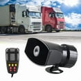 thumbnail image 2 of 20W 5/7 Tone Sound Car for Siren Horn With Mic PA Speaker System, 2 of 17