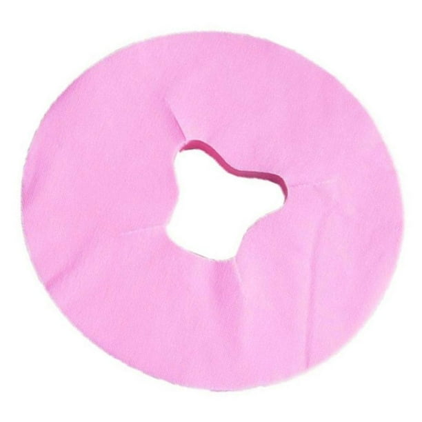 100x desechable cara agujero cubierta de mesa estera máscara SPA masaje salón Rosa A