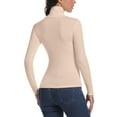 thumbnail image 4 of MANIFIQUE Women's Turtleneck Long Sleeve Shirts Fall Fashion Basic Thermal Underwear Tops Winter Clothes 2026, 4 of 6