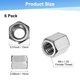 thumbnail image 3 of Uxcell 6-Pack M8 x 1.25-Pitch Tuercas de Acoplamiento Hexagonales, 15mm/0.59" Longitud Conector Rosqueado de Acero Inoxidable [Tono Plateado], 3 of 6