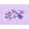 thumbnail image 1 of Ahgly Tapis Rectangulaire Lavable en Machine Intérieur Transitionnel Lilas Violet Vif, 2 Pieds x 5 Pieds, 1 of 7