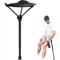 thumbnail image 1 of Portable Stool Height Adjustable Seat Retractable Outdoor Fishing Chair With 3 Gear iwi CDZ, 1 of 5