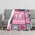 thumbnail image 2 of 8 Year Old Girl Birthday Gift, Birthday Gifts for 8 Year Old Girl, 8th Birthday Gifts for Girl, Birthday Present for 8 Yr Girl, Birthday Gifts for Girls Age 8 Throw Blanket 50"X60", 2 of 5