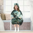 thumbnail image 7 of joogoo Wearable Blanket Hoodie Dinosaurs in Forest for Flannel Sherpa Pocket 3-14 YR M, 7 of 7