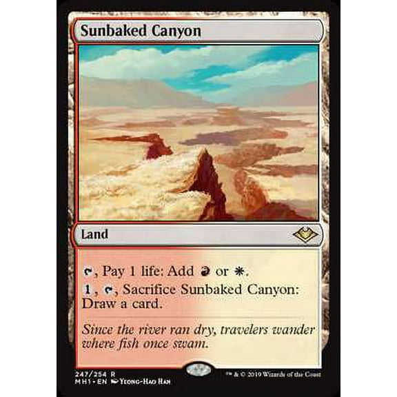 MtG Modern Horizons Rare Sunbaked Canyon #247