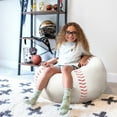 thumbnail image 4 of Big Joe Sports Ball Child-Sized Bean Bag Chair, Baseball Plush, Soft Polyester, 2.5 feet, 4 of 5