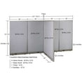 thumbnail image 2 of GOF T-shaped Freestanding Partition (36”D x 120”W x 72”H) Office Room Divider, Privacy Screen, Workstation Cubicle, 2 of 9
