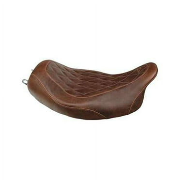 Mustang Easy Installation Motorcycle Seat, Brown