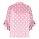 thumbnail image 5 of Tejiojio Women's Casual Printed Top Lace Trim V-Neck 3/4 Sleeves Button Down Fashionable Daily Wear, 5 of 6