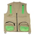 thumbnail image 2 of Cargo Vest for Kids with Reflective Straps & Bucket Hat with Chin Strap - Tan - XS, 2 of 7