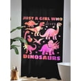 thumbnail image 4 of Sheer Curtains 108 Inches Long, Pink Dinosaur Semi Sheer Curtains Light Filtering Window Treatment, JUST A Boy Who Loves Dinosaur Jungle Animals Privacy Voile Drapes for Living Room 52x108 Inch, 4 of 7