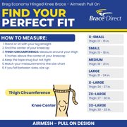 Breg Economy Hinged Soft Knee Brace, Open Back, Wrap Around